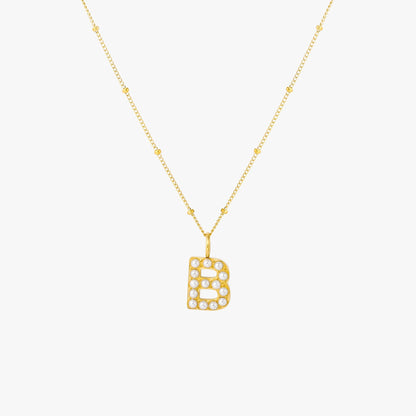 Collar de Perlas con Inicial