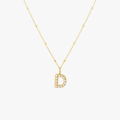 Collar de Perlas con Inicial