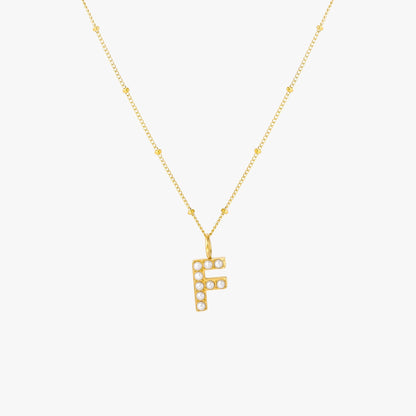 Collar de Perlas con Inicial