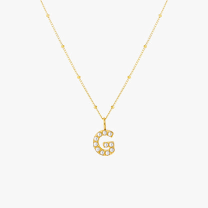 Collar de Perlas con Inicial