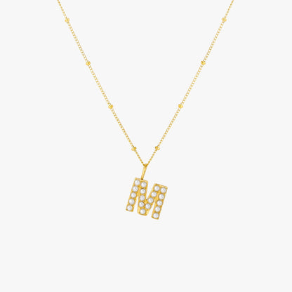 Collar de Perlas con Inicial