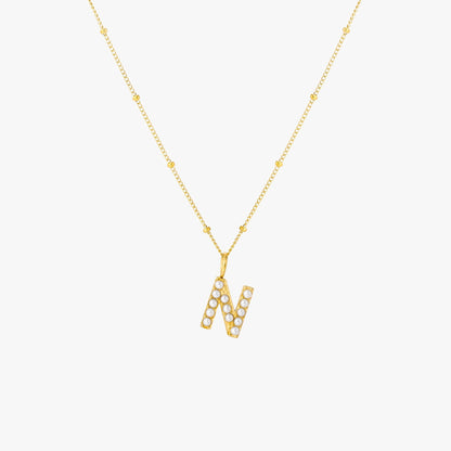 Collar de Perlas con Inicial