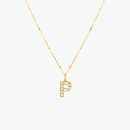 Collar de Perlas con Inicial