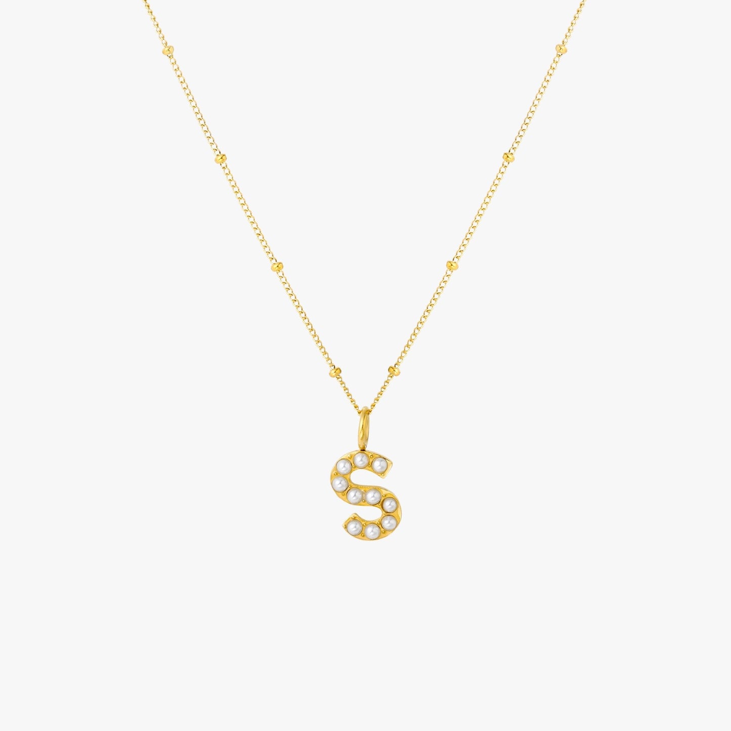 Collar de Perlas con Inicial