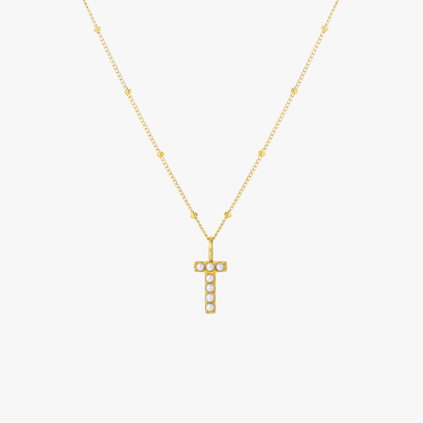 Collar de Perlas con Inicial