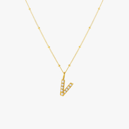 Collar de Perlas con Inicial