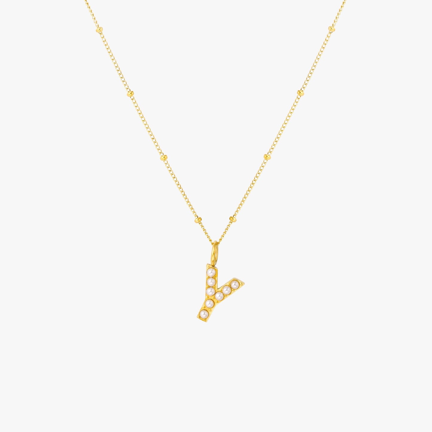 Collar de Perlas con Inicial