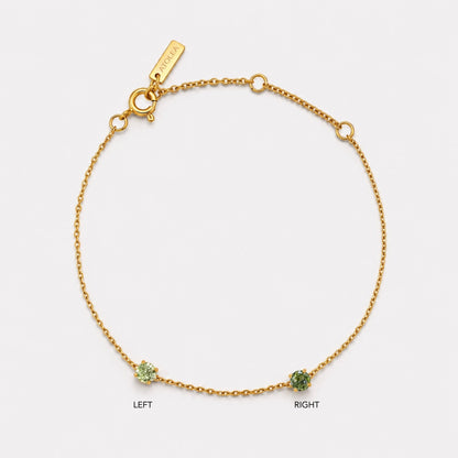 Pulsera personalizada con piedra de nacimiento