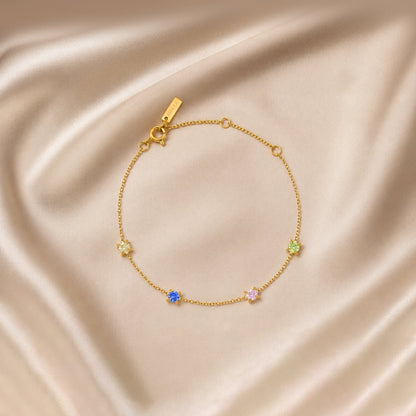 Pulsera personalizada con piedra de nacimiento