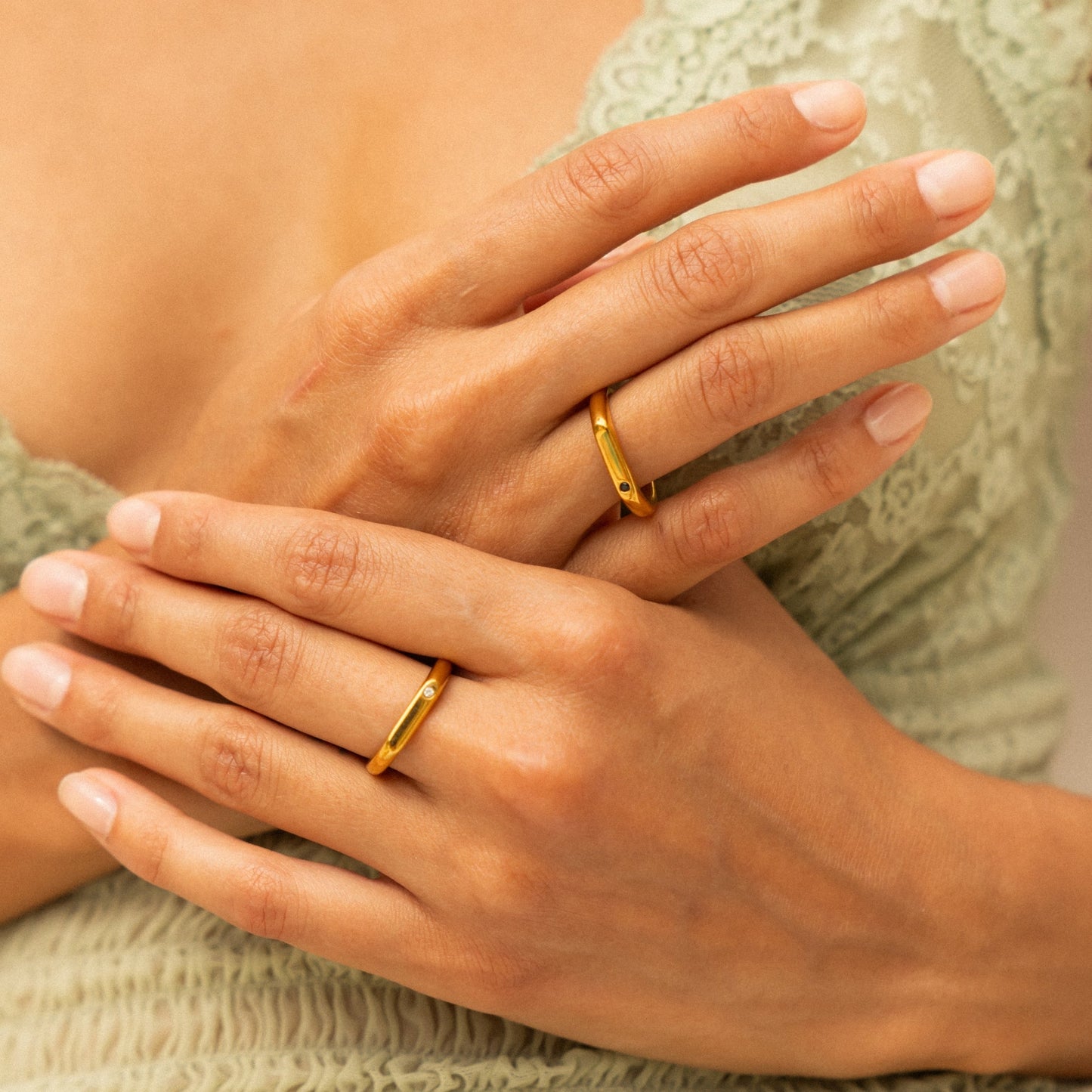 Conjunto de anillos "Mejores Amigas"