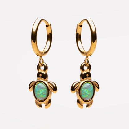 Aros de tortuga de ópalo
