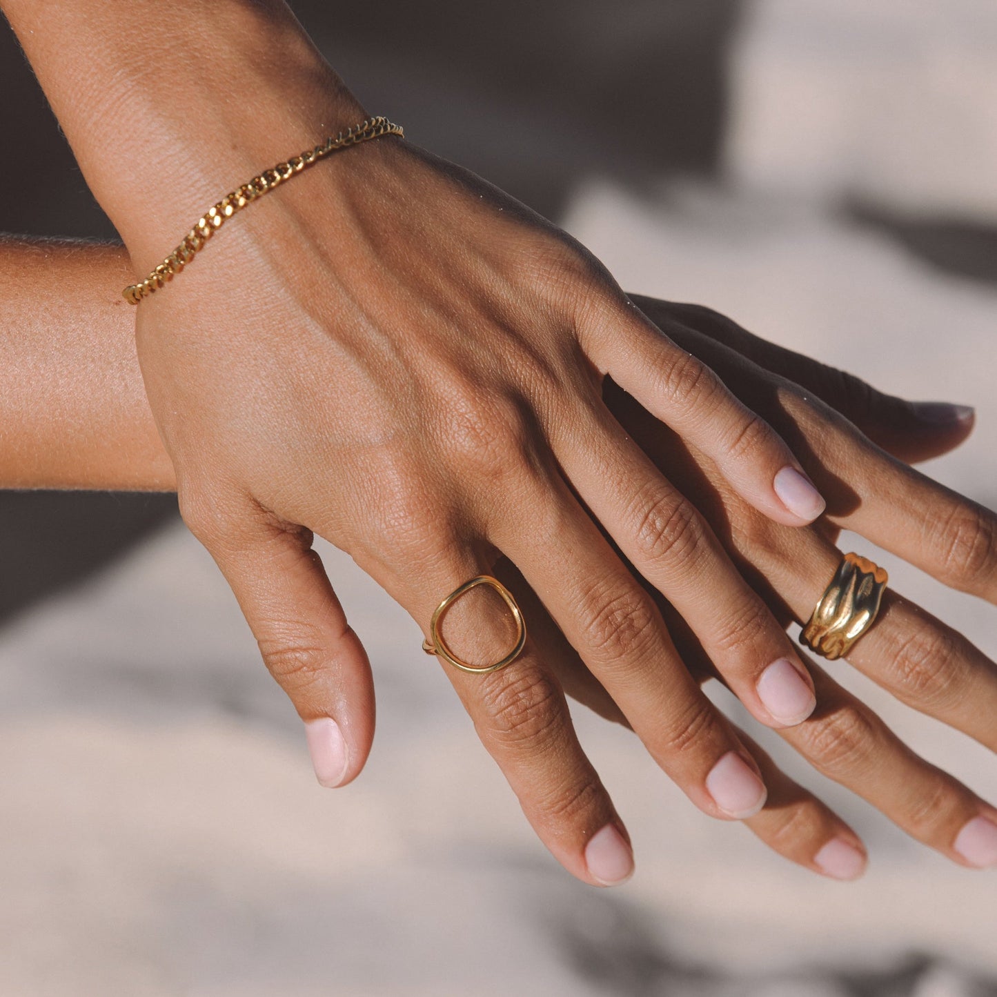 Anillo ovalado "Bahïa"