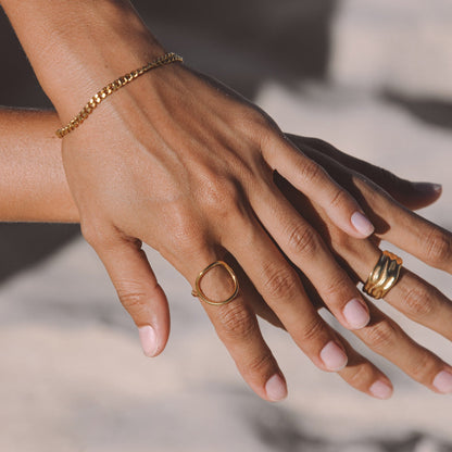 Anillo ovalado "Bahïa"