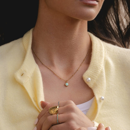 Collar de ópalo pequeño