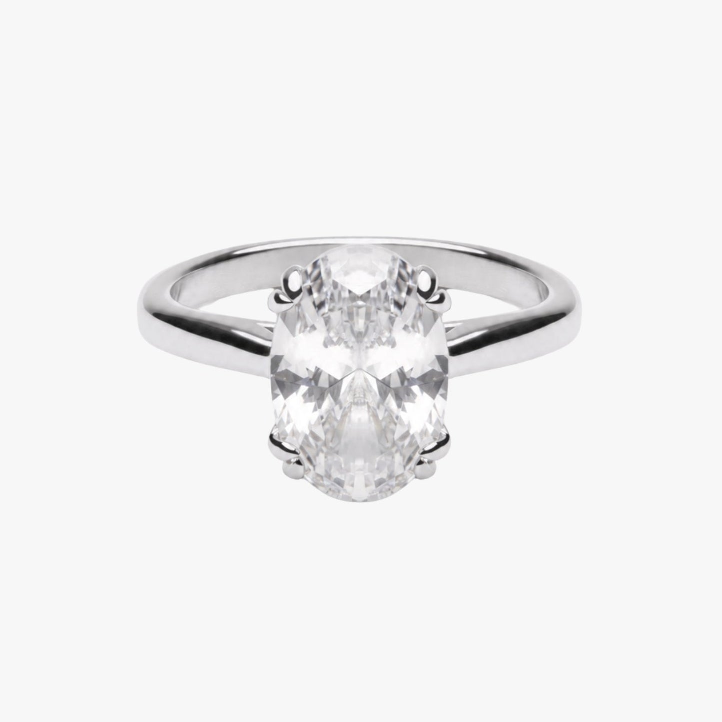 Anillo Solitario Ovalado