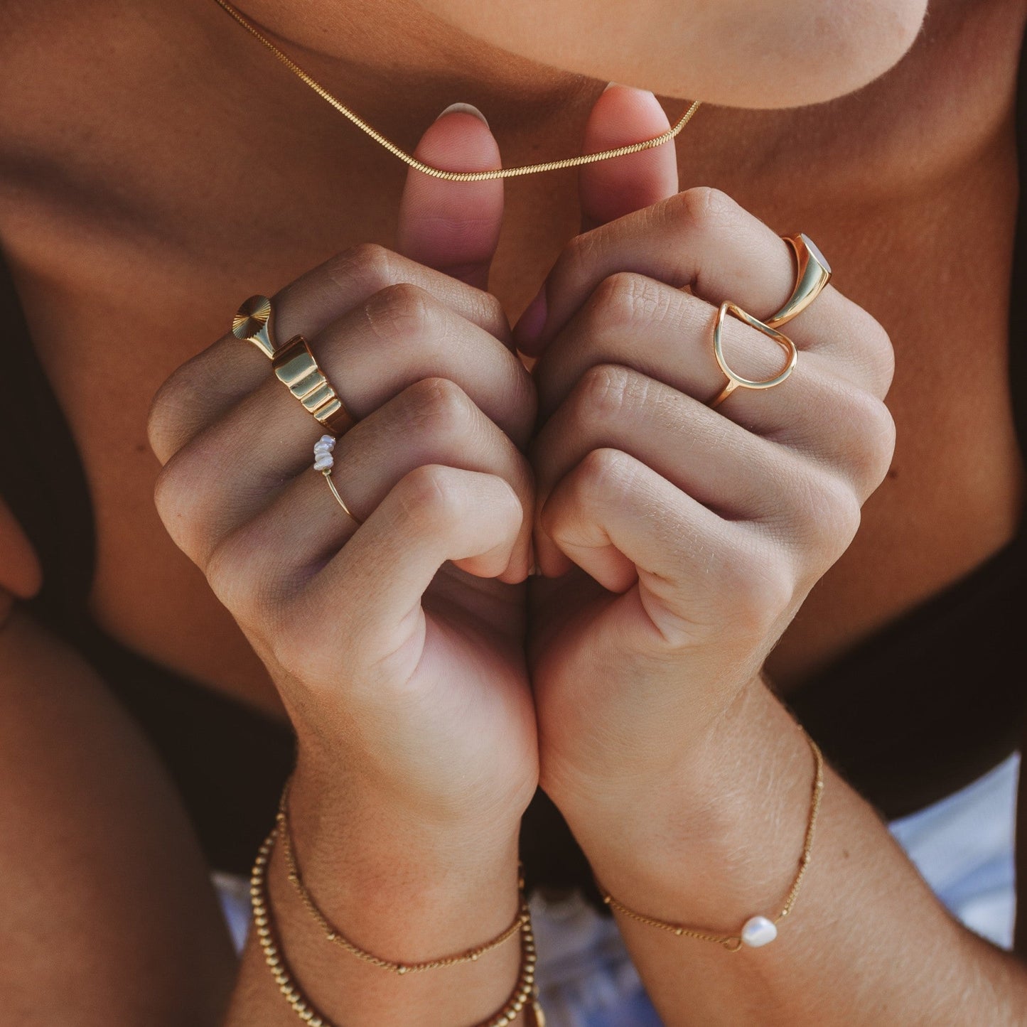 Anillo ovalado "Bahïa"